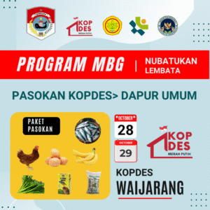 Paket Pasokan MBG Kopdes (Kontrak Dapur Umum) - KOPDES WAIJARANG, LEMBATA