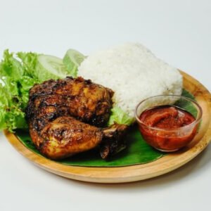 Nasi Ayam Bakar (+ Sayur, Sambal-Pisah)