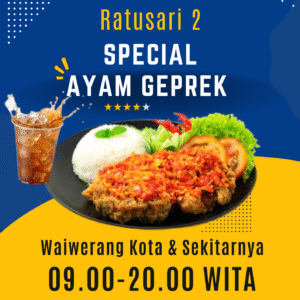 Paket Nasi Ayam Geprek ++ | WAIBURAK, WAIWERANG, ADONARA TIMUR